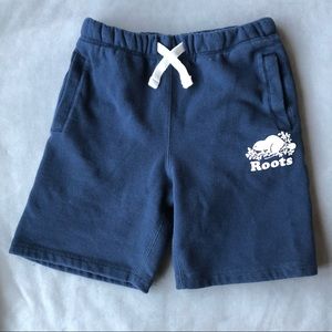 Roots ~ Kids Shorts ~ Size 10 ~ Blue with White Logo